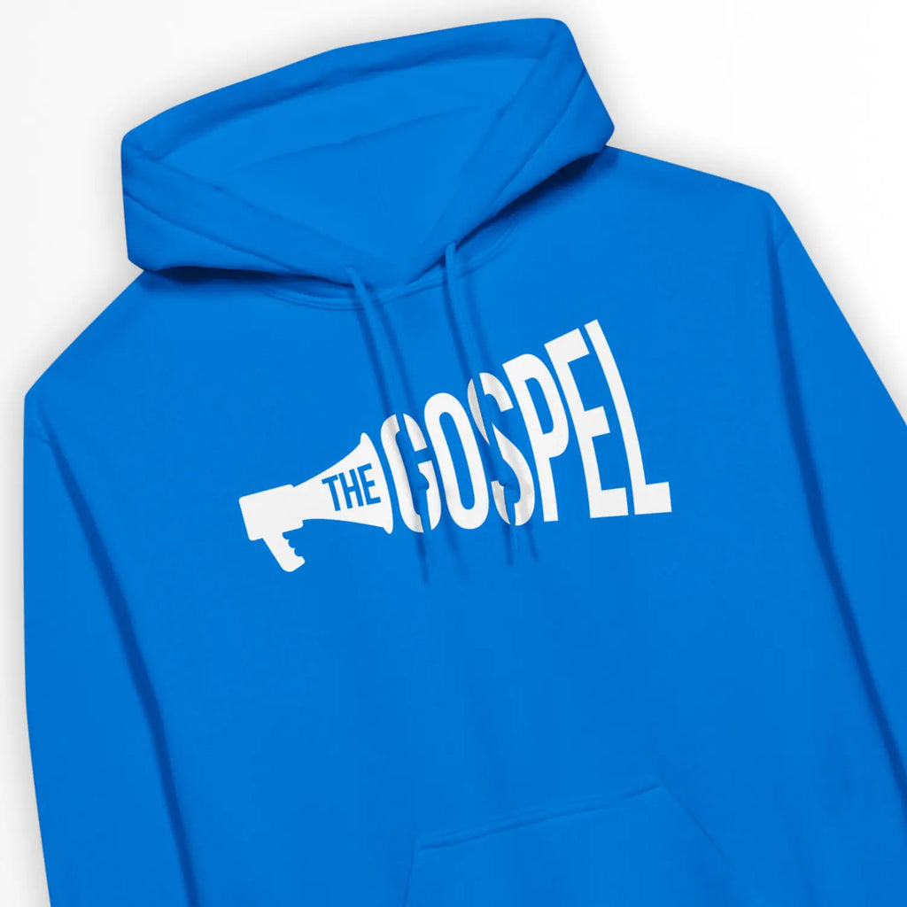 The Gospel – Unisex Christian Hoodie designed by 3rd Day Christian Clothing.