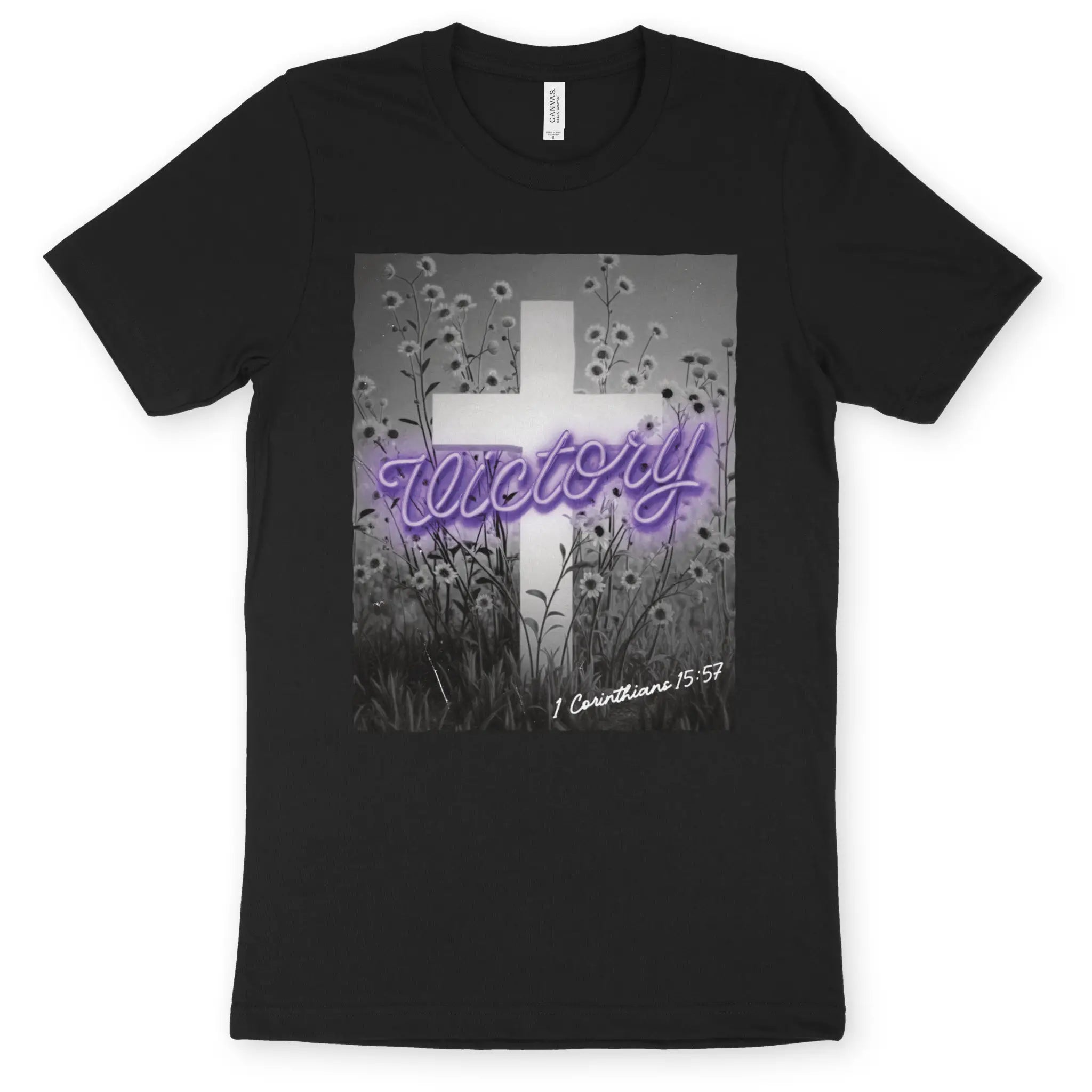 Victory (Neon) 2.0 – Unisex Christian T-Shirt designed by 3rd Day Christian Clothing.
