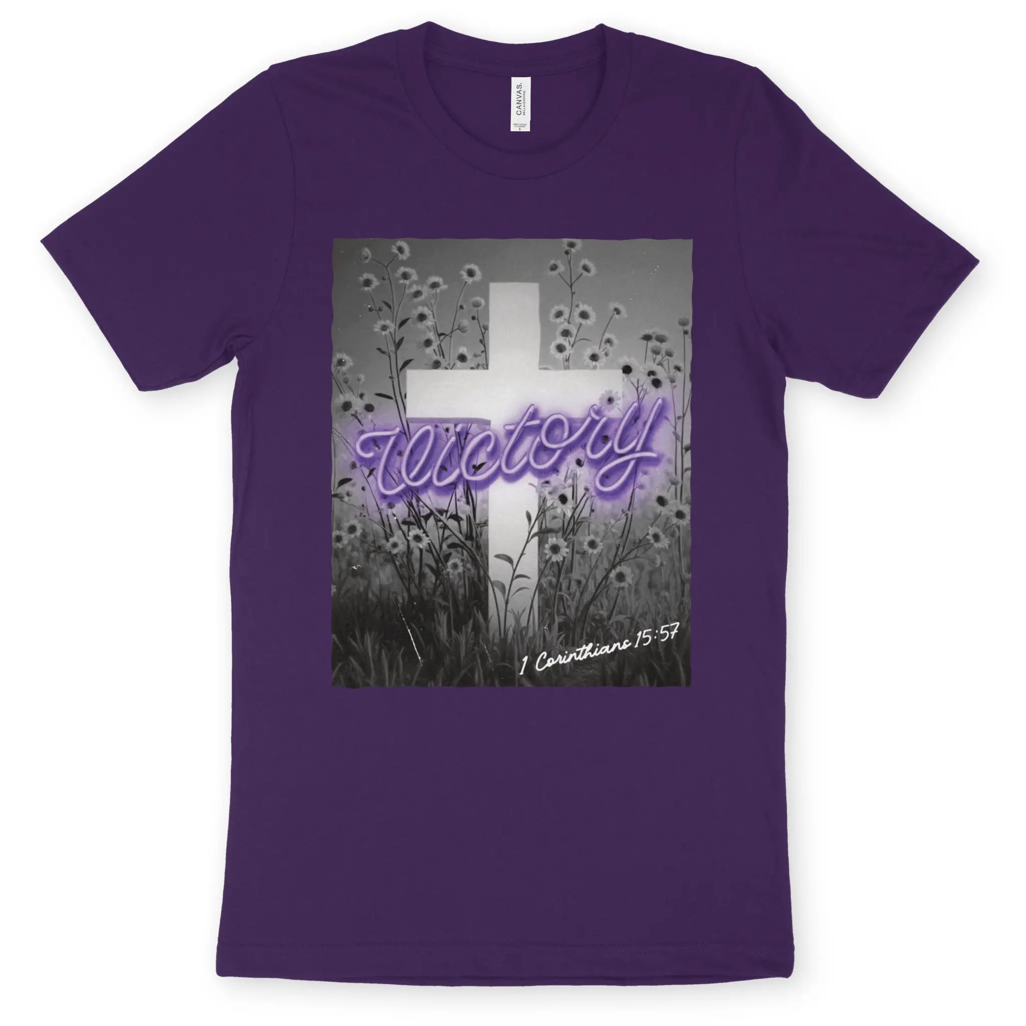 Victory (Neon) 3.0 – Unisex Christian T-Shirt designed by 3rd Day Christian Clothing.