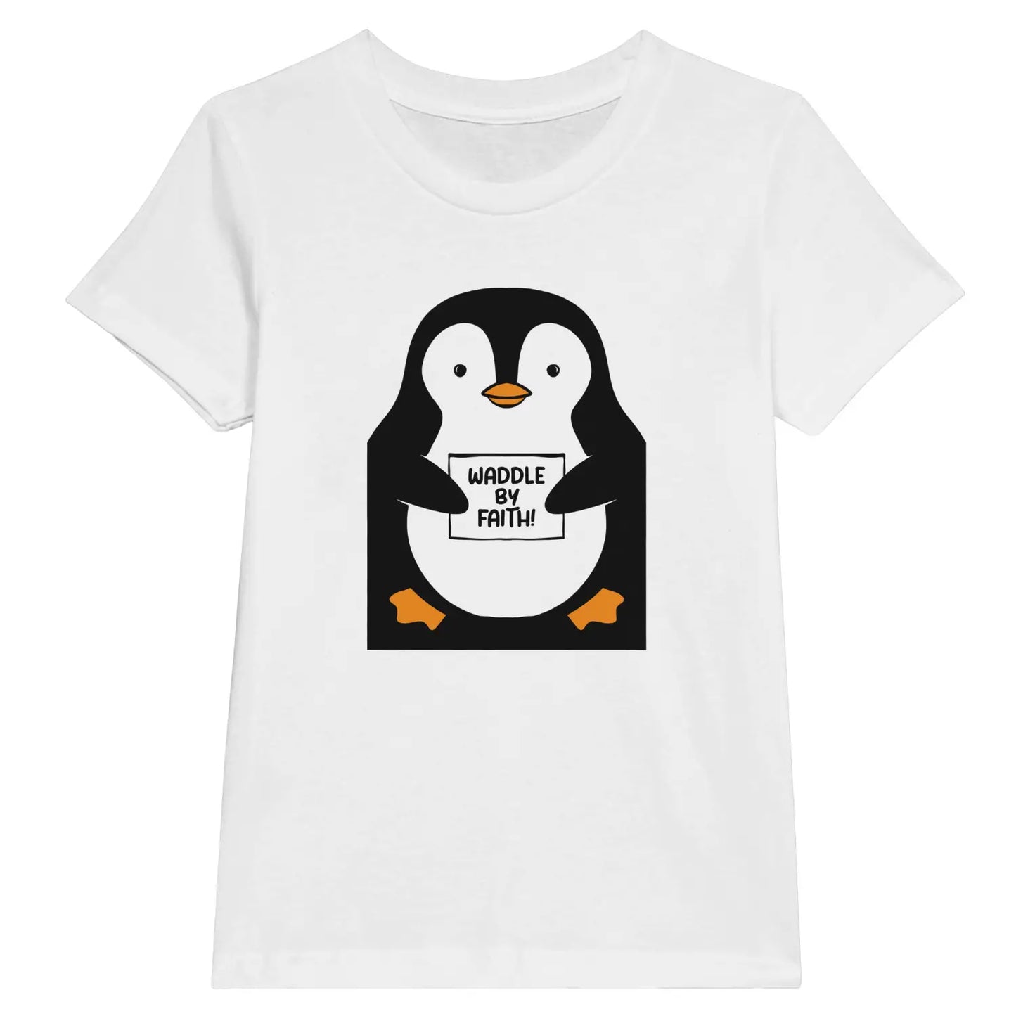 Waddle By Faith | Premium Kids' Christian T-Shirt