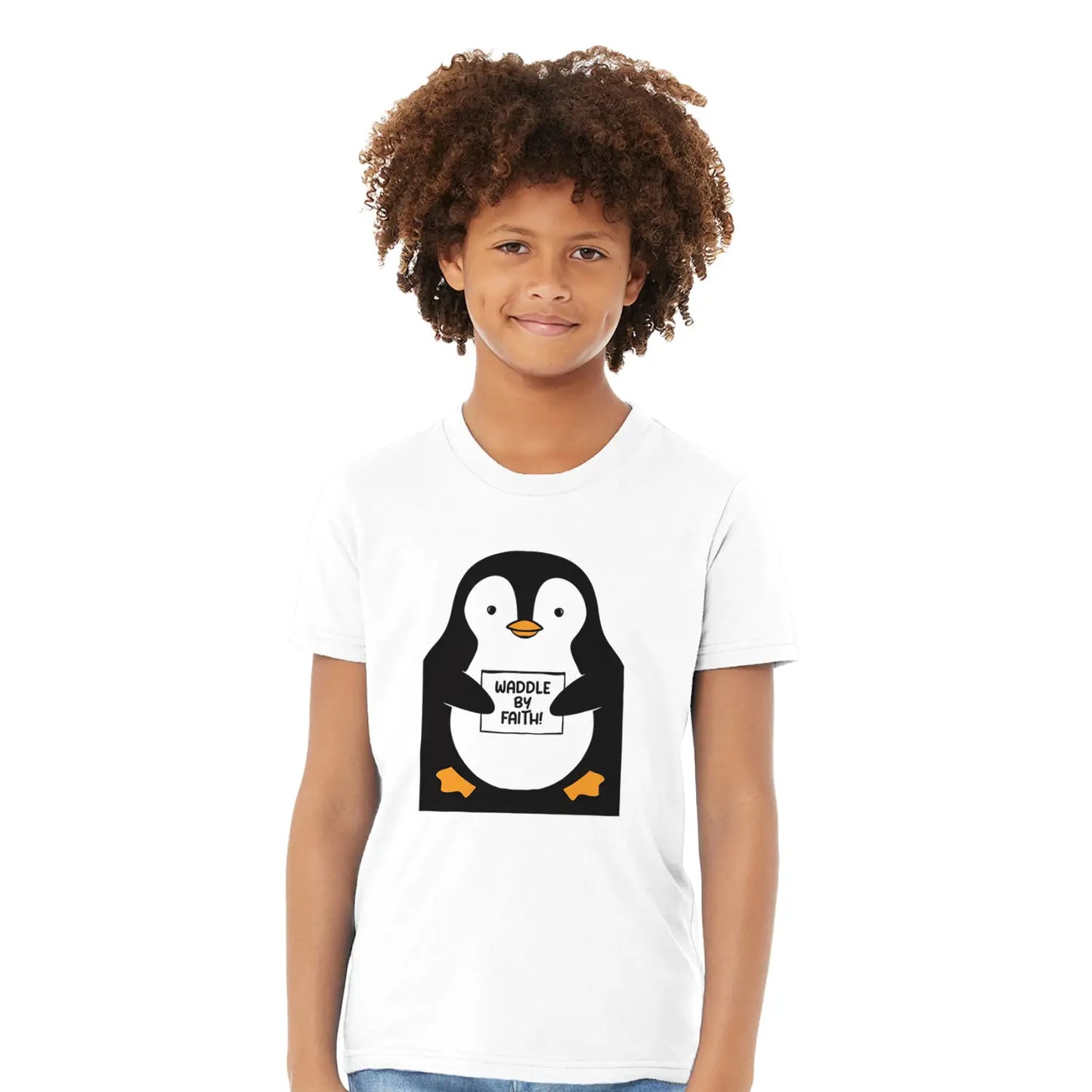 Waddle By Faith | Premium Kids' Christian T-Shirt