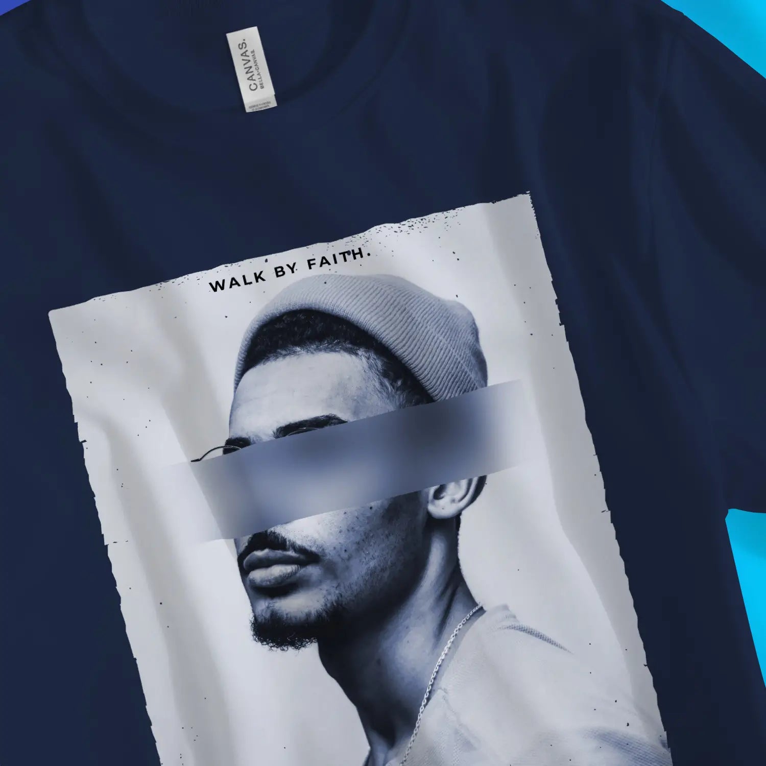 Walk By Faith (Photographic) 3.0 – Unisex Christian T-Shirt designed by 3rd Day Christian Clothing.