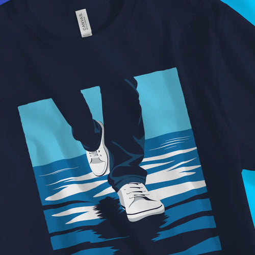Walk On Water (10th Edition) – Unisex Christian T-Shirt designed by 3rd Day Christian Clothing.