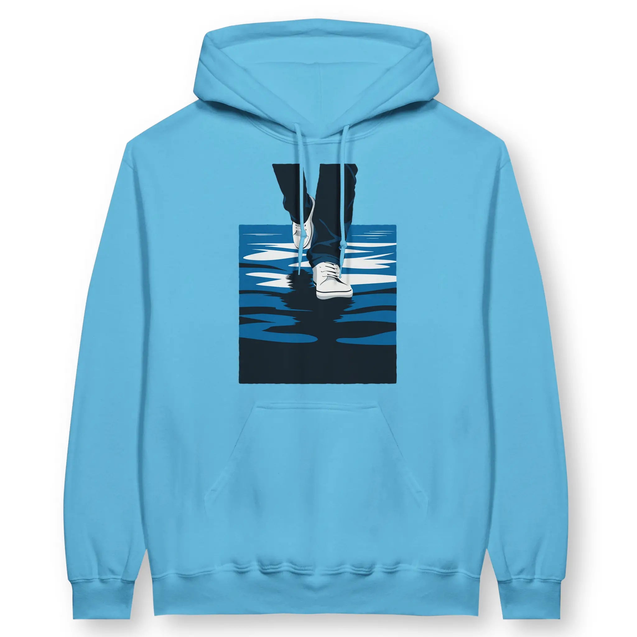 Walk On Water (10th Edition, Sky) – Unisex Christian Hoodie designed by 3rd Day Christian Clothing.