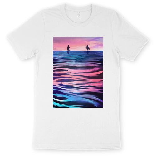Walk On Water (2nd Edition, White) – Unisex Christian T-Shirt designed by 3rd Day Christian Clothing.
