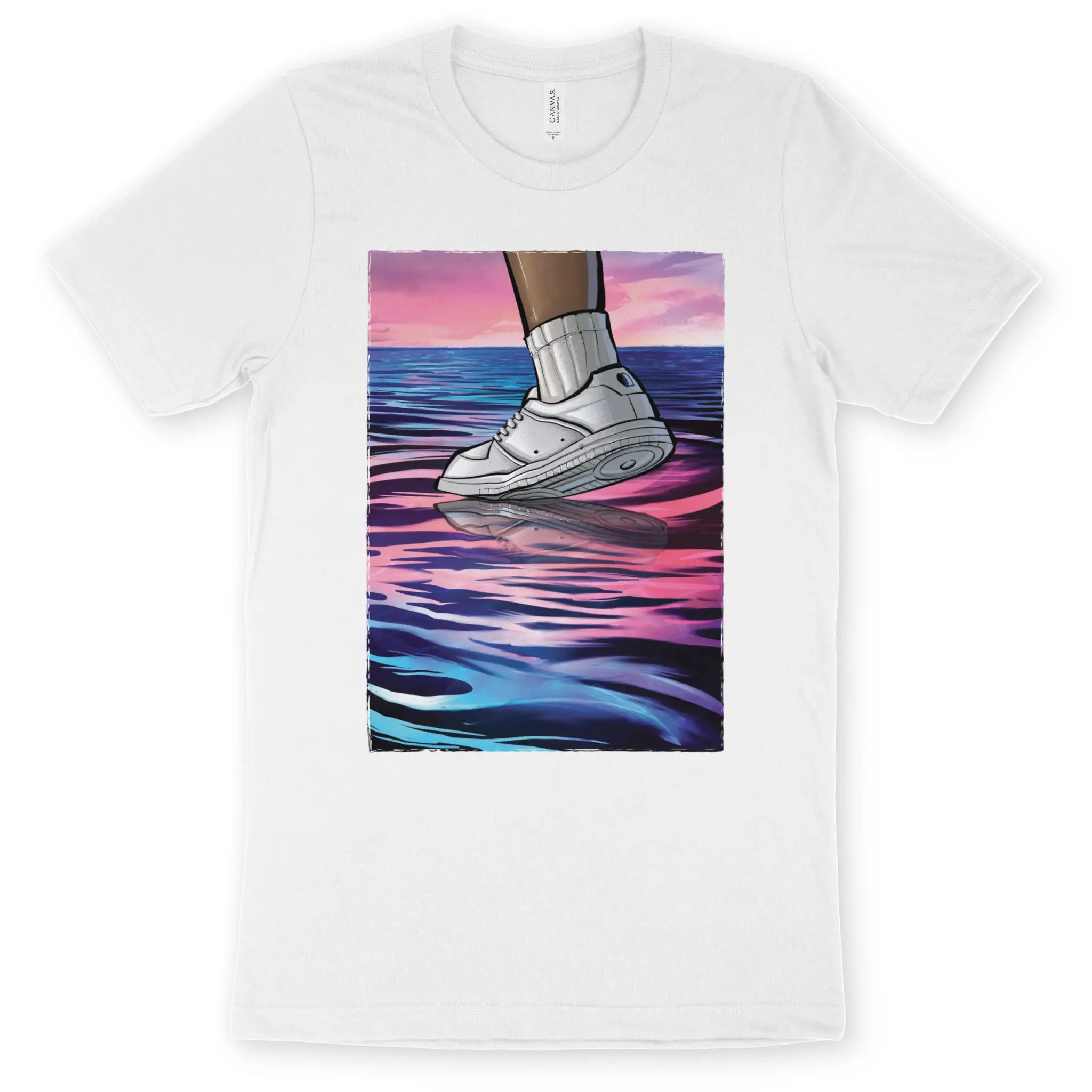Walk On Water 8.0 (White) – Unisex Christian T-Shirt designed by 3rd Day Christian Clothing.