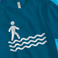 Walk On Water (Deep Teal) – Unisex Christian T-Shirt designed by 3rd Day Christian Clothing.