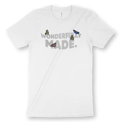 Wonderfully Made. (Butterflies) | Premium Unisex Christian T-Shirt