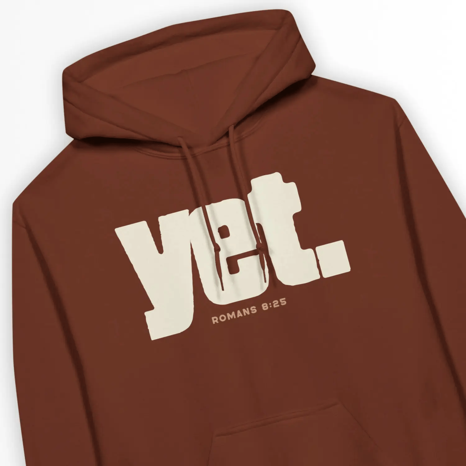 Yet (Cocoa & Cream) – Unisex Christian Hoodie designed by 3rd Day Christian Clothing.