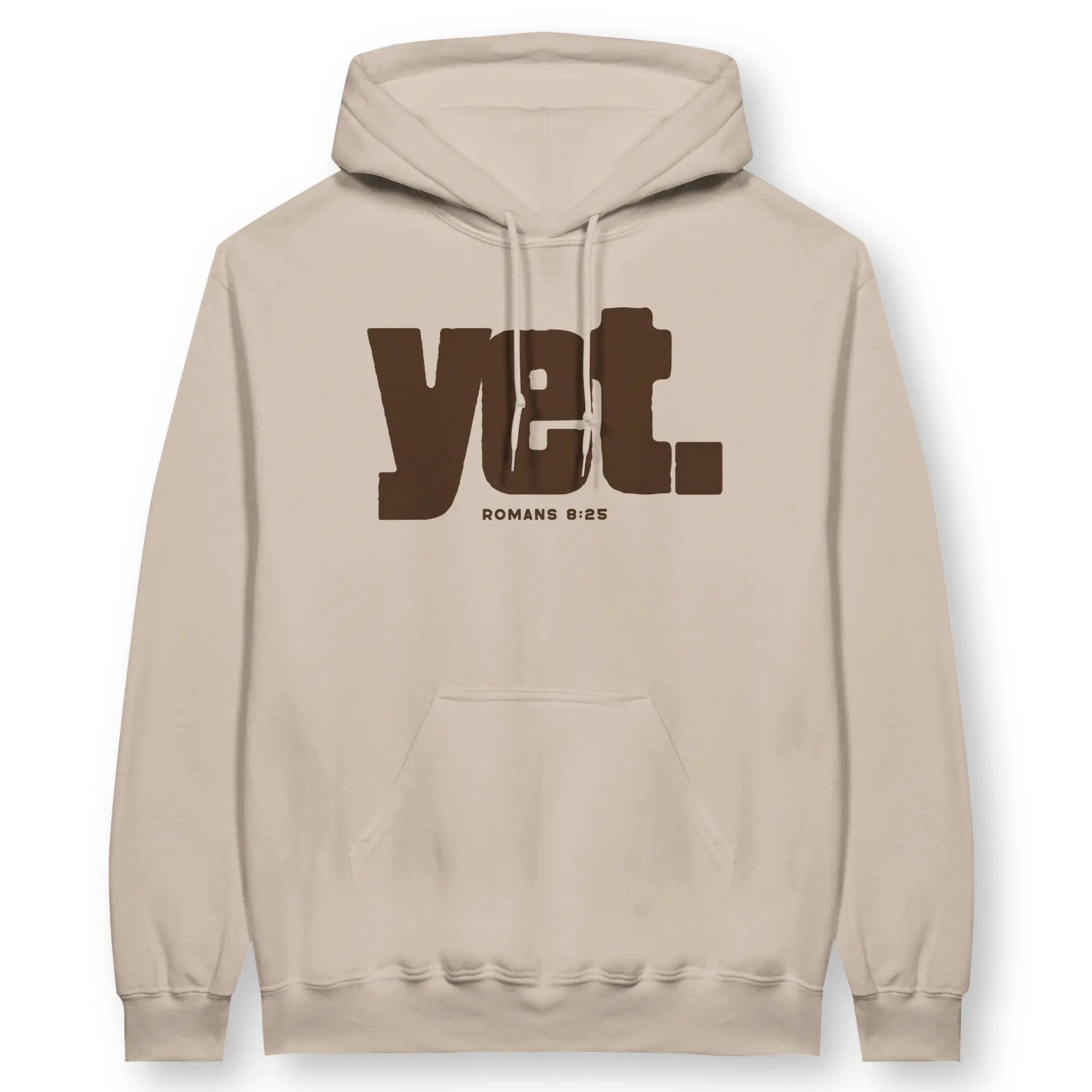 Yet (Cocoa & Cream) – Unisex Christian Hoodie designed by 3rd Day Christian Clothing.